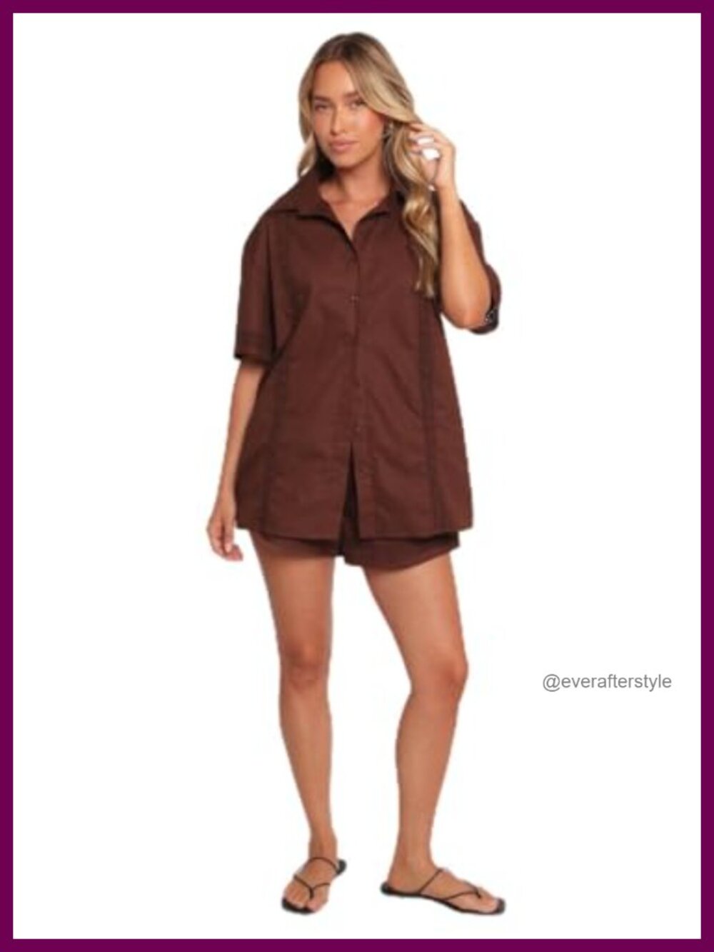 Petal & Pup Austin Short Sleeve Button Down Blouse